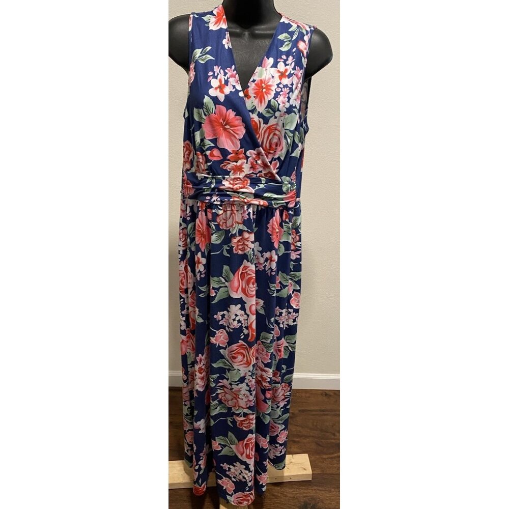 Aranee Womens Size Medium Maxi Dress Floral